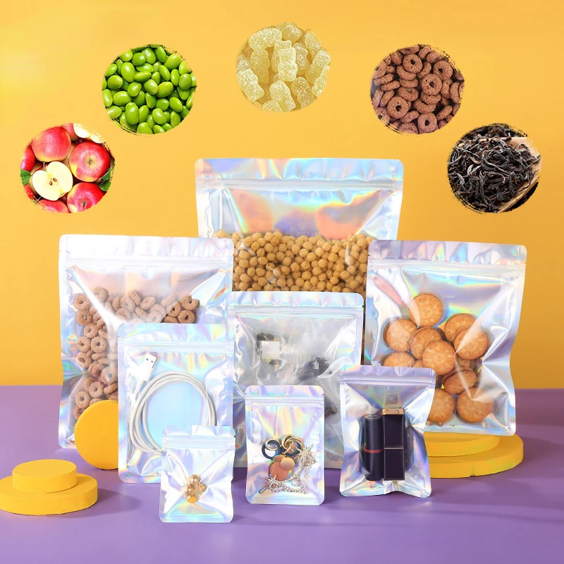 10pcs Jewelry Cosmetics Plastic Packaging Pouch Translucent Resealable Laser Zipper Storage Bags
10pcs Jewelry Cosmetics Plastic Packaging Pouch Translucent Resealable Laser Zipper Storage Bags