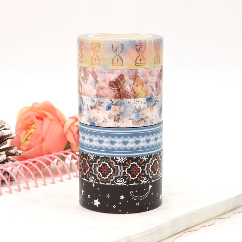 NEW 10pcs/Lot 15mm*10m Silver Foil Stars Floral Heart design Stirpes Classical butterfly Scrapbooking Masking Tape sticker
NEW 10pcs/Lot 15mm*10m Silver Foil Stars Floral Heart design Stirpes Classical butterfly Scrapbooking Masking Tape sticker