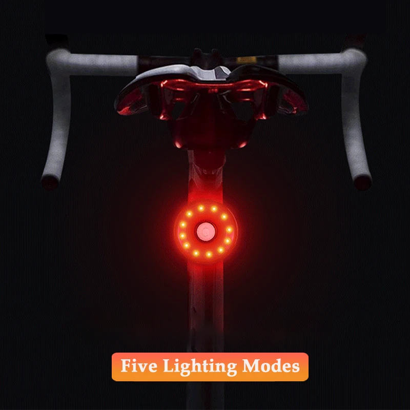 

Задний фонарь велосипеда, светодиодный, перезаряжаемый через USB, Ультраяркий задний фонарь, водонепроницаемый, безопасный для езды на велосипеде, красный, предупреждающие мини-фонари для велосипеда