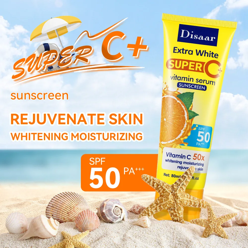 SPF50+ Facial Sunscreen Anti Oxidant Oil-control Suncream Super C+ Vitamin C UV Protective Moisturizing Anti-aging Lotion
SPF50+ Facial Sunscreen Anti Oxidant Oil-control Suncream Super C+ Vitamin C UV Protective Moisturizing Anti-aging Lotion