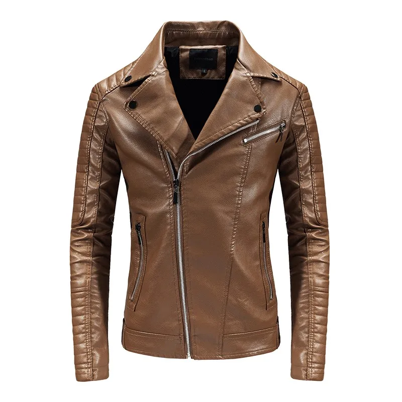Fashionable Men's Faux Leather Jacket, Slim Fit Coat for Spring Autumn, Korean Style with Turn-down Collar men jacket 2023 New
Fashionable Men's Faux Leather Jacket, Slim Fit Coat for Spring Autumn, Korean Style with Turn-down Collar men jacket 2023 New