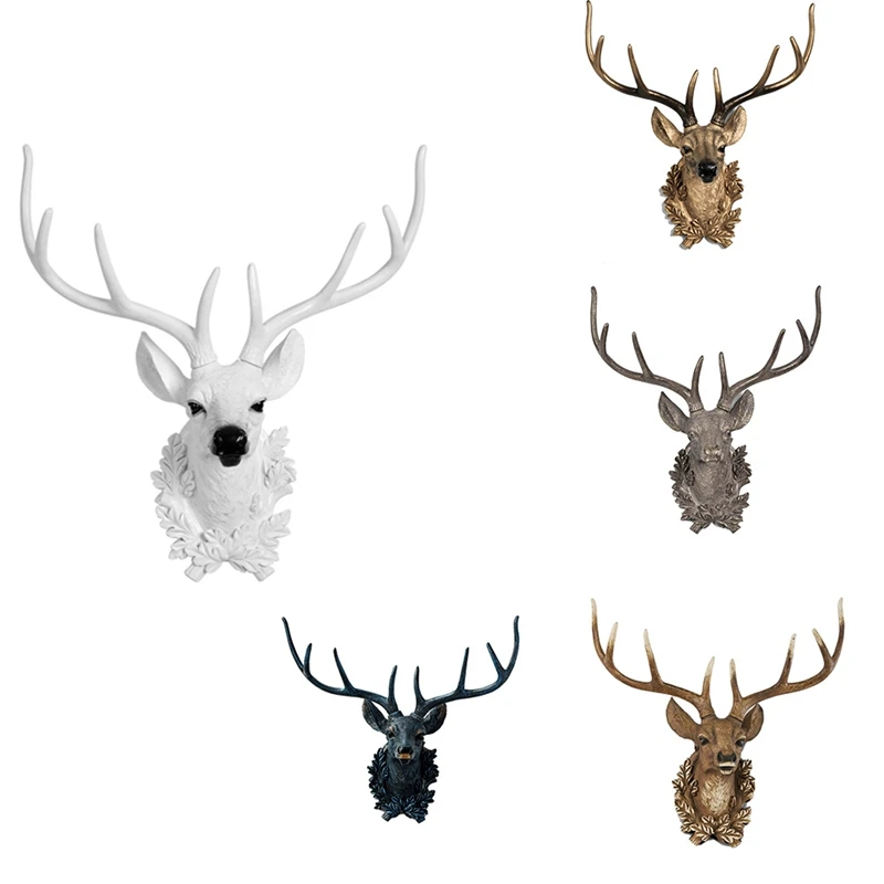 HOT-Resin Deer Head Sculpture Home Wall Decoration Nordic Art Animal Figurine Wall Decorations Living Room Accessories
HOT-Resin Deer Head Sculpture Home Wall Decoration Nordic Art Animal Figurine Wall Decorations Living Room Accessories