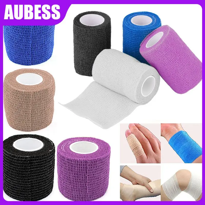 

Self-adhesive Elastic Bandages Colorful Sport Bandage Breathable First Aid Bandages Wrap Tape Athletic Bandage 1roll