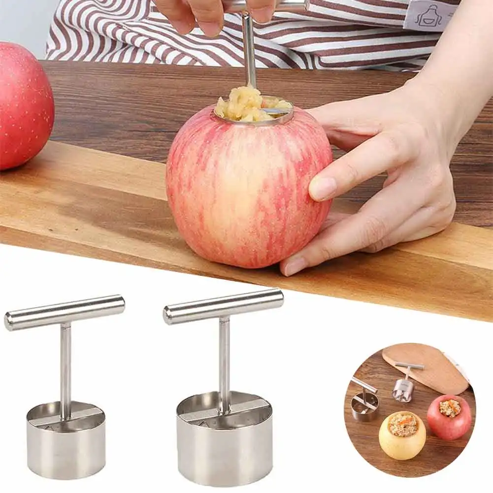 New Stainless Steel Apple Rice Mold Stewed Rock Sugar Pear Large Core Puller Fruit Core Hole Digger Remover Kitchen Gadgets
New Stainless Steel Apple Rice Mold Stewed Rock Sugar Pear Large Core Puller Fruit Core Hole Digger Remover Kitchen Gadgets