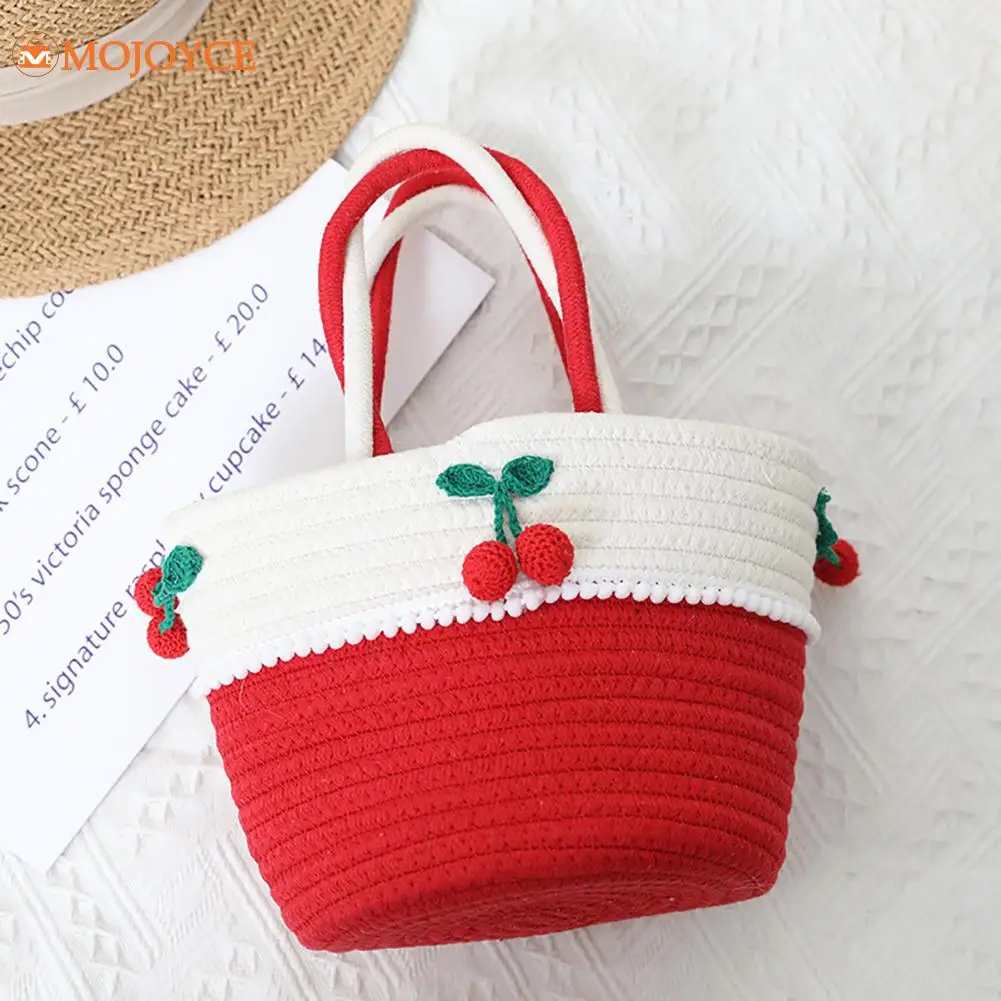 Summer Women Tote Bag Cherry Fruits Decorative Bag Coin Purse Ladies Sweet Cherry Beach Seaside Holiday Handbag
Summer Women Tote Bag Cherry Fruits Decorative Bag Coin Purse Ladies Sweet Cherry Beach Seaside Holiday Handbag