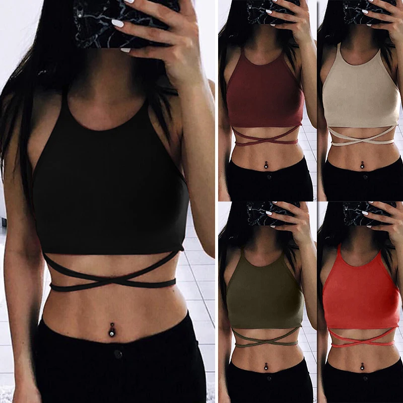 Summer Crop Tops Open Back Cutout Gym Sleeveless Off Shoulder Short Sleeve Sports Camisoles Streetwear Black Lace Up Crop Vest
Summer Crop Tops Open Back Cutout Gym Sleeveless Off Shoulder Short Sleeve Sports Camisoles Streetwear Black Lace Up Crop Vest