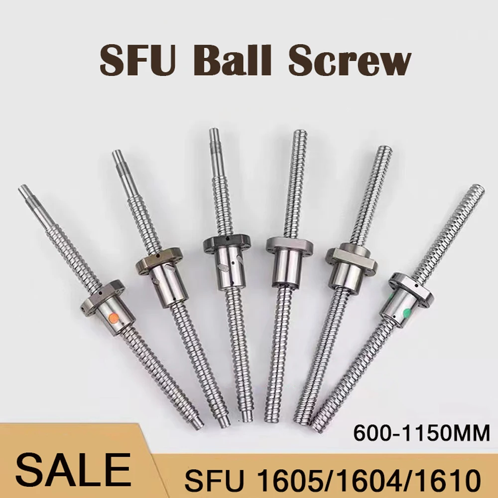 Левая и правая резьба SFU1605 SFU1604 SFU1610 L: 600 - 1150 мм шариковый винт SFU 1605 с одной гайкой C7 холодная прокатка
Левая и правая резьба SFU1605 SFU1604 SFU1610 L: 600 - 1150 мм шариковый винт SFU 1605 с одной гайкой C7 холодная прокатка