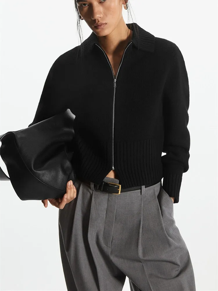 Women Sweater Zipper Knitted Cardigan Casual Coat
Women Sweater Zipper Knitted Cardigan Casual Coat