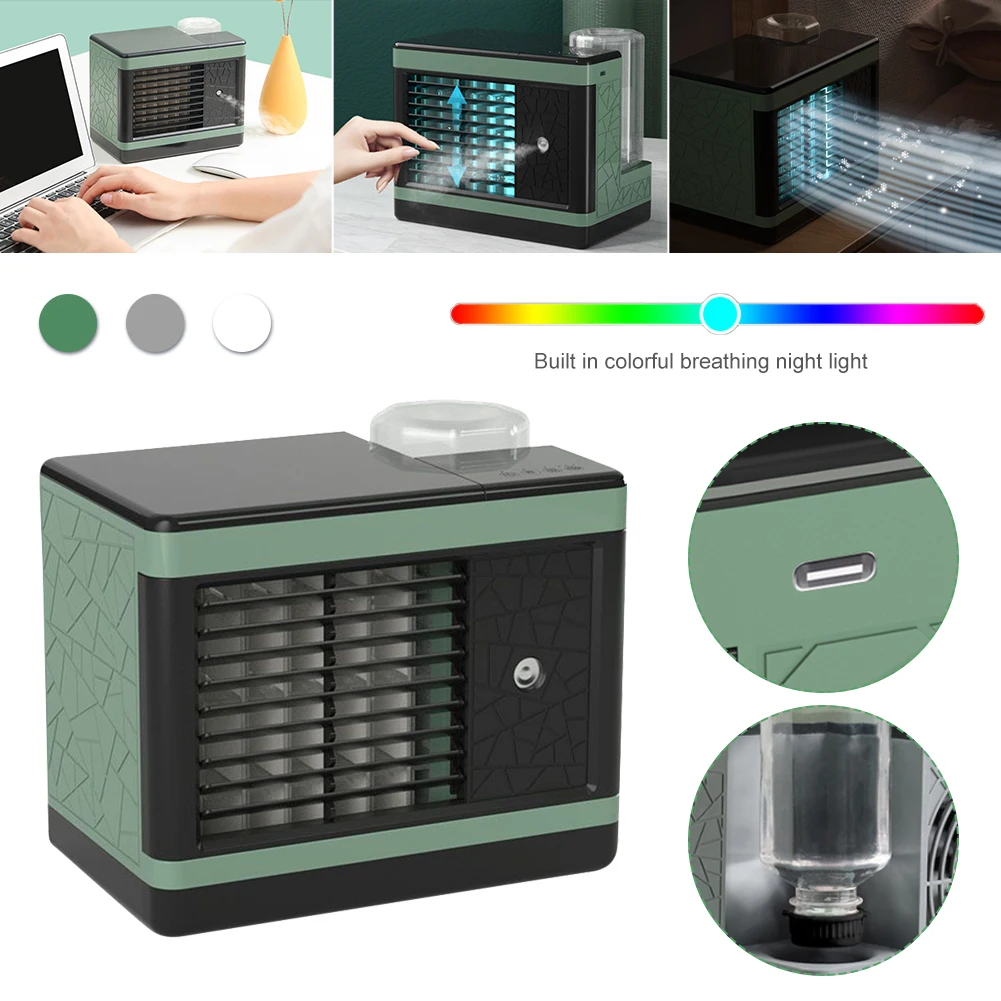 Portable Air Conditioning Fan 3 Speeds Mini Air Conditioner Anion Purifier Humidifier Desktop USB Air Cooling Fan Air Cooler
Portable Air Conditioning Fan 3 Speeds Mini Air Conditioner Anion Purifier Humidifier Desktop USB Air Cooling Fan Air Cooler