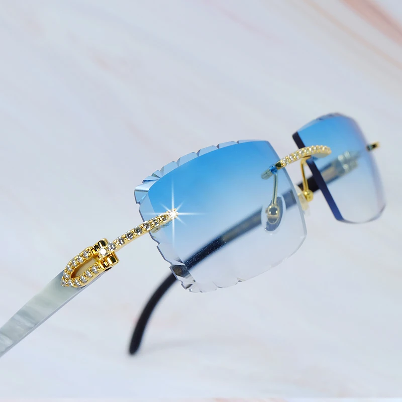 Iced Out Sunglasses Marble Genuine Buffalo Horn Vintage Sun Glasses Carter Diamond Cut Rhinestone Mens Shades Eyewear 
Iced Out Sunglasses Marble Genuine Buffalo Horn Vintage Sun Glasses Carter Diamond Cut Rhinestone Mens Shades Eyewear