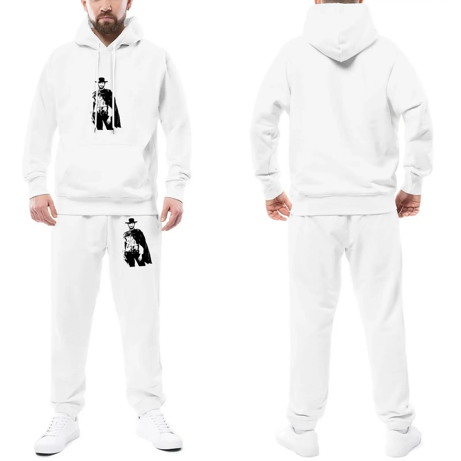 Tracksuits Clint Eastwood Good Bad Ugly Casual Jogging Suit Men Actor Director Hooded Set Funny Hoody Sweatpant Set Plus Size
Tracksuits Clint Eastwood Good Bad Ugly Casual Jogging Suit Men Actor Director Hooded Set Funny Hoody Sweatpant Set Plus Size