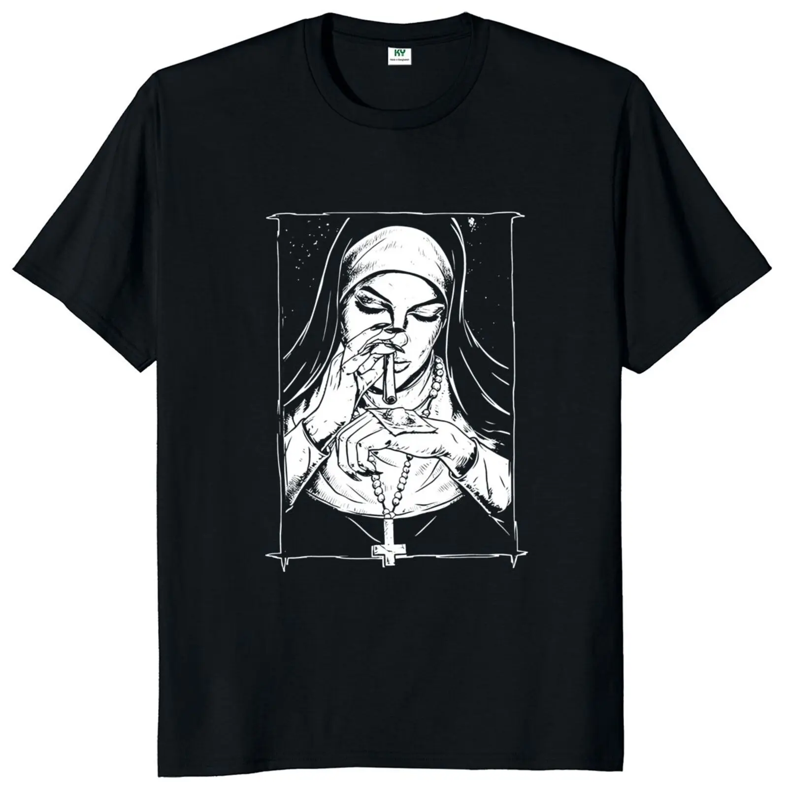 Nun Smoking Tshirt Funny Humor Creativity Short Sleeve Men Summer T Shirt Casual Streetwear Male Women Short Sleeve Hip-hop Tops
Nun Smoking Tshirt Funny Humor Creativity Short Sleeve Men Summer T Shirt Casual Streetwear Male Women Short Sleeve Hip-hop Tops