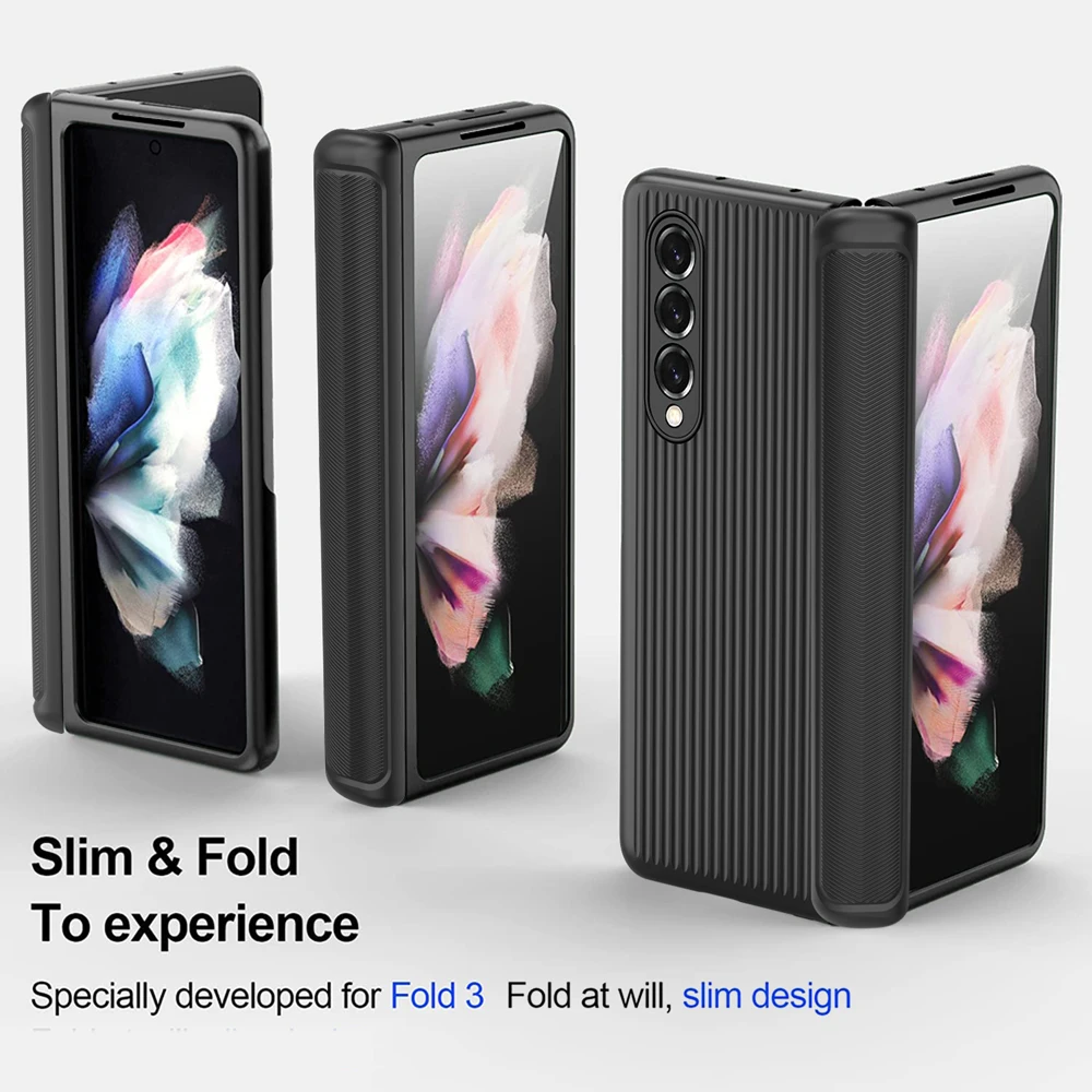 With Tempered Screen Protective Film for Z Fold3 Cases Simple High-end Solid Color Mobile Phone Case for Samsung Galaxy Z Fold3
With Tempered Screen Protective Film for Z Fold3 Cases Simple High-end Solid Color Mobile Phone Case for Samsung Galaxy Z Fold3