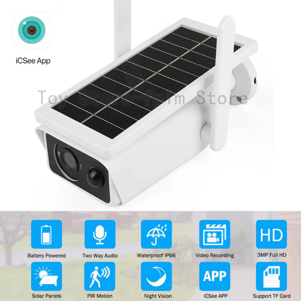 2MP Outdoor IP Camera Smart Home Security Protection WiFi Battery Solar Panel Power CCTV Surveillance Waterproof Two Way Audio
2MP Outdoor IP Camera Smart Home Security Protection WiFi Battery Solar Panel Power CCTV Surveillance Waterproof Two Way Audio