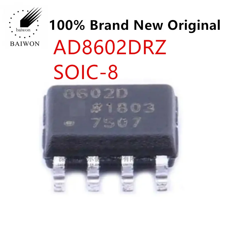 AD8602DRZ AD8602DR 8602D Packaged SOP-8 Operational Amplifier Brand New Original Stock 
AD8602DRZ AD8602DR 8602D Packaged SOP-8 Operational Amplifier Brand New Original Stock
