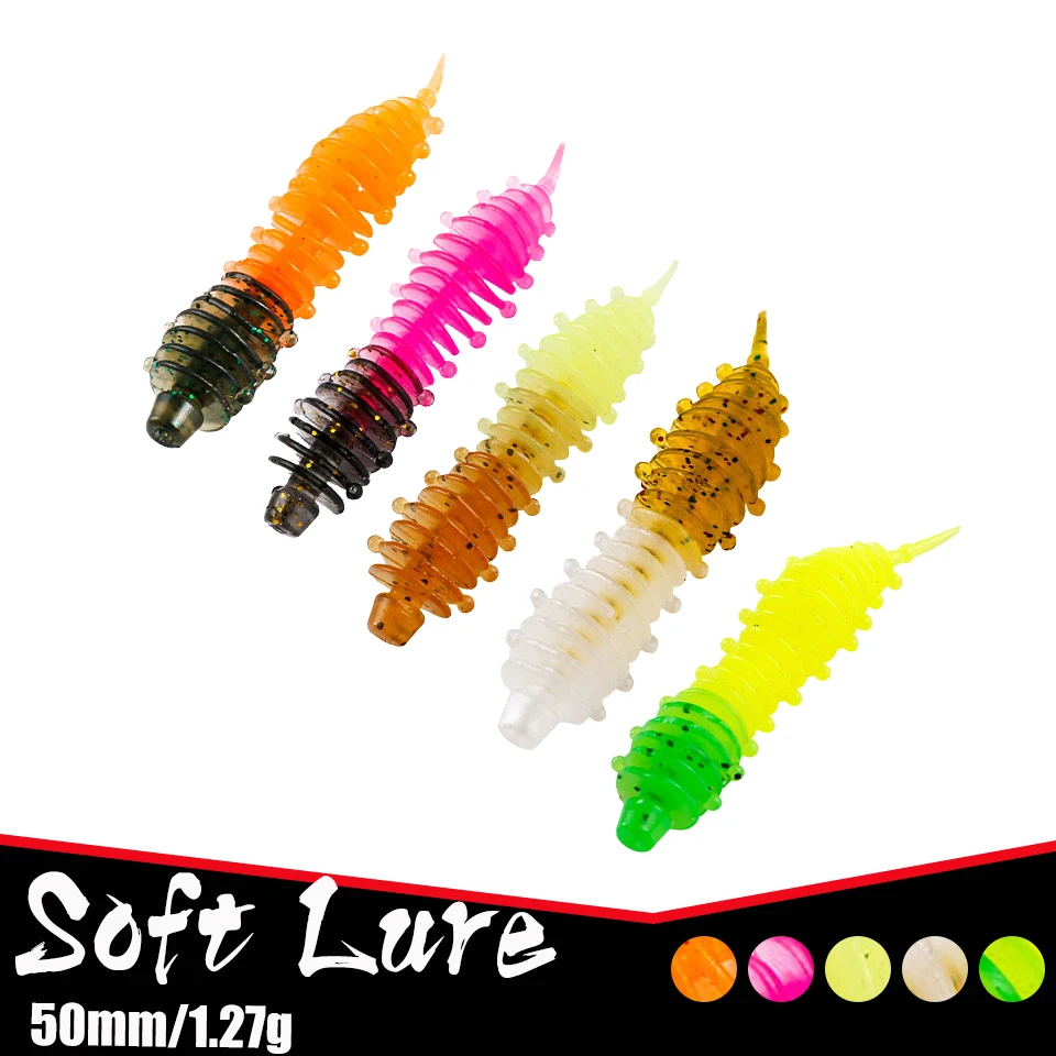 12 шт., 50 м/1,27 г, Мягкая приманка для рыбной ловли
12 шт., 50 м/1,27 г, Мягкая приманка для рыбной ловли