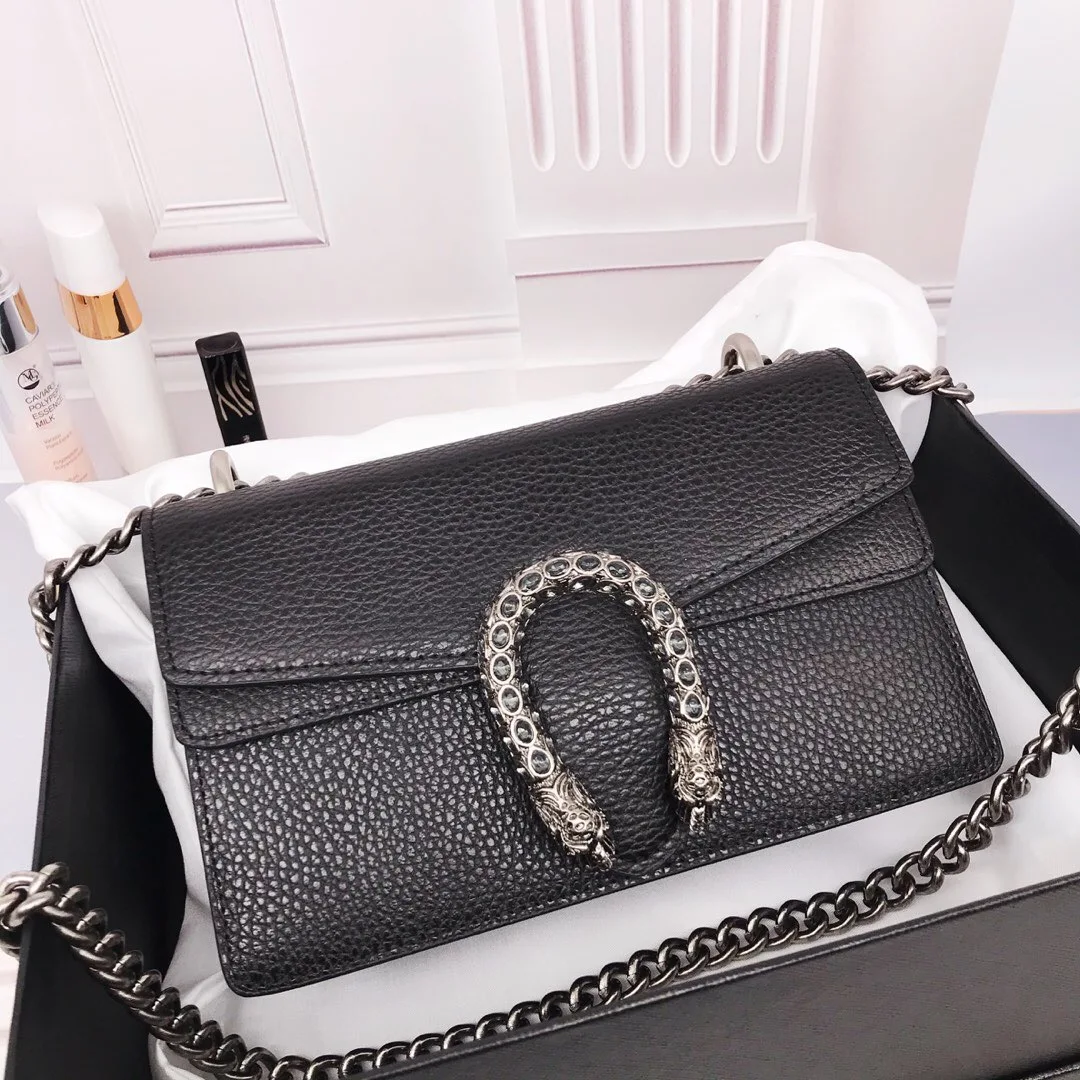 New choice ~ new large leather Dionysian bag chain snakehead bag large-capacity women's bag shoulder slung ladies bag
New choice ~ new large leather Dionysian bag chain snakehead bag large-capacity women's bag shoulder slung ladies bag