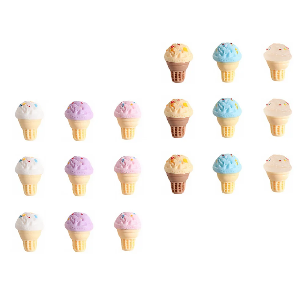 

Ice Cream Model Mini Craft Cone Decor Creams Miniature Decors Delicate Models Adornments Foods