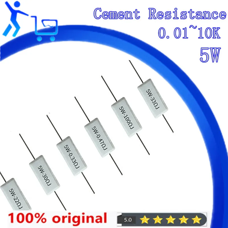 10pcs 5W 5% Cement Resistor Power Resistance 0.1 ~ 10K 0.1R 0.5R 1R 10R 100R 0.22 0.33 0.5 1 2 5 8 10 15 20 25 30 100 1K 10K ohm
10pcs 5W 5% Cement Resistor Power Resistance 0.1 ~ 10K 0.1R 0.5R 1R 10R 100R 0.22 0.33 0.5 1 2 5 8 10 15 20 25 30 100 1K 10K ohm