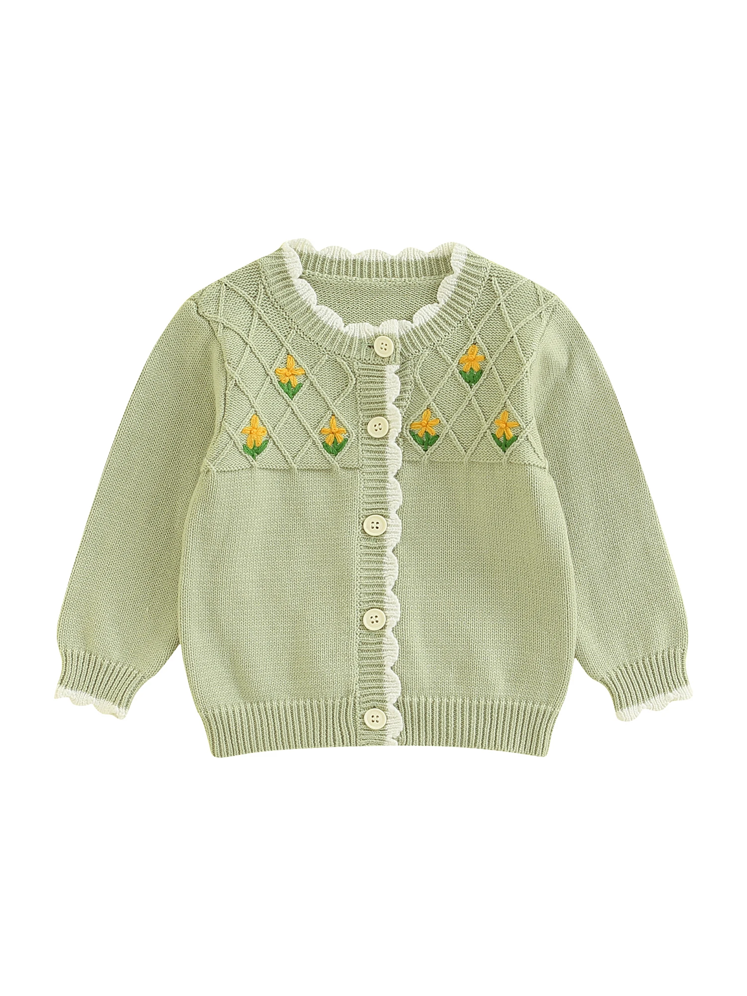 Winter Newborn Baby Knitted Clothes Flower Patterns Long Sleeve Single-Breasted Cardigan Romper for Girls 
Winter Newborn Baby Knitted Clothes Flower Patterns Long Sleeve Single-Breasted Cardigan Romper for Girls