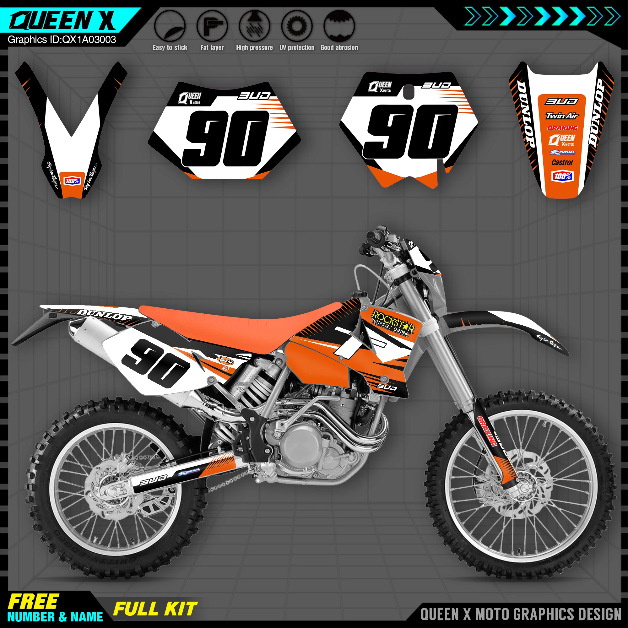 Наклейка для KTM EXC 300 400 450 125 200 250 525 2003 EXC300 EXC400 EXC200 EXC250
Наклейка для KTM EXC 300 400 450 125 200 250 525 2003 EXC300 EXC400 EXC200 EXC250