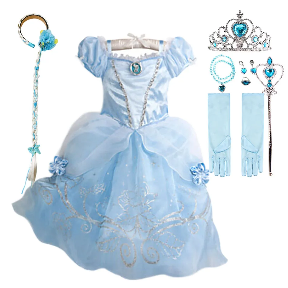 Disney Cinderella Costume For Kids Halloween Princess Dress Up Cosplay Clothes Party Dresses Girls Birthday Christmas Costume
Disney Cinderella Costume For Kids Halloween Princess Dress Up Cosplay Clothes Party Dresses Girls Birthday Christmas Costume