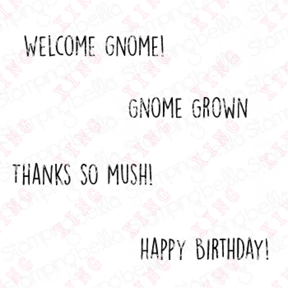 Newest Oddball Gnome Family Sentiment Set Scrapbook Decoration Embossing Mold Diy Gift Card Handmade Craft Clear Silicone Stamps
Newest Oddball Gnome Family Sentiment Set Scrapbook Decoration Embossing Mold Diy Gift Card Handmade Craft Clear Silicone Stamps