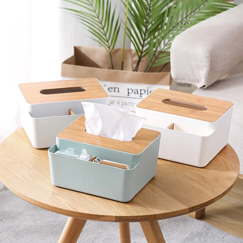Household living room plastic storage paper towel box, wooden cover, partition desktop storage paper drawer, simple bedroom
Household living room plastic storage paper towel box, wooden cover, partition desktop storage paper drawer, simple bedroom