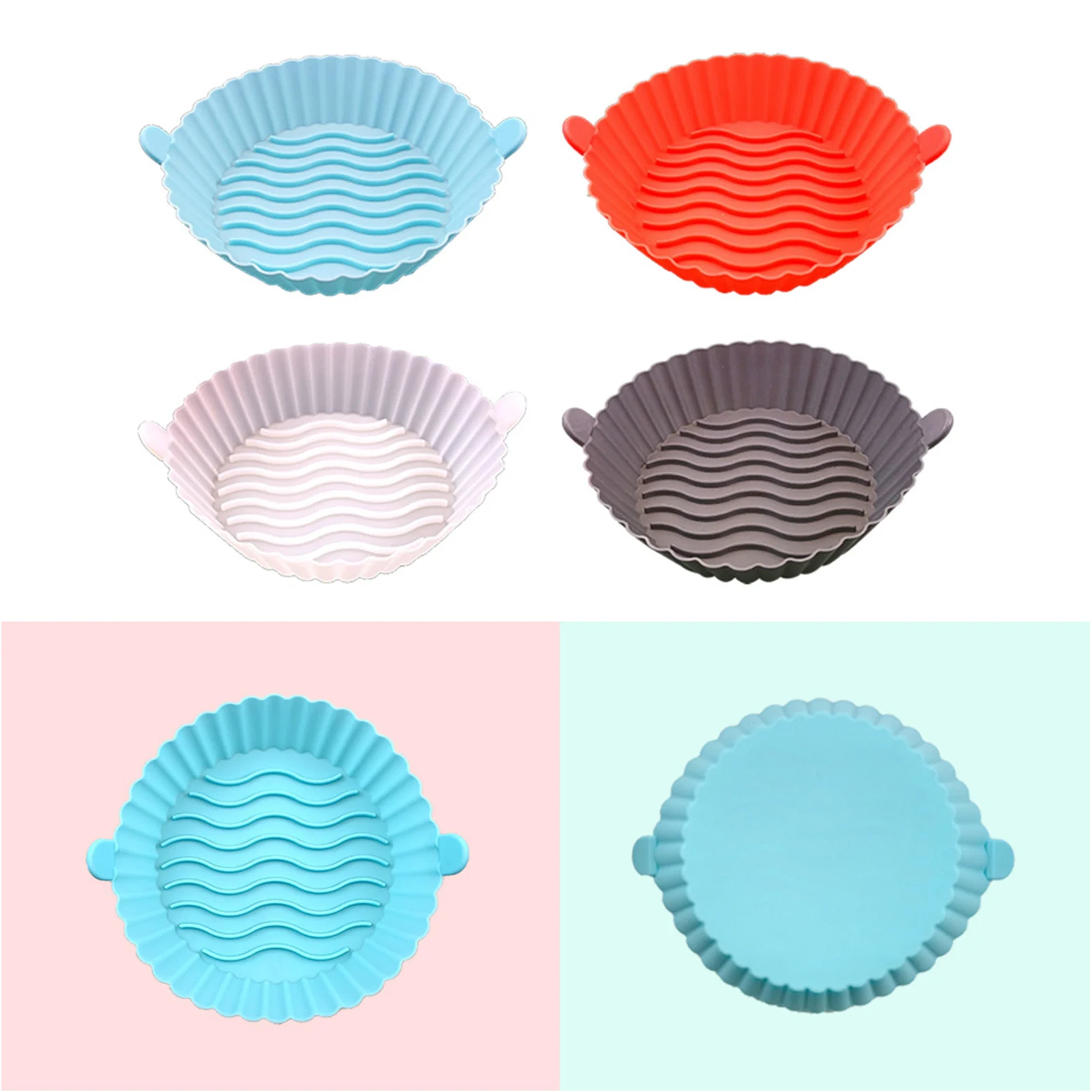 Air Fryer Silicone Nonstick Pans Airfryer Accessories Reusable Silicone Pot Baking Basket Grilling Tool Tray Silicone Pad Pan
Air Fryer Silicone Nonstick Pans Airfryer Accessories Reusable Silicone Pot Baking Basket Grilling Tool Tray Silicone Pad Pan