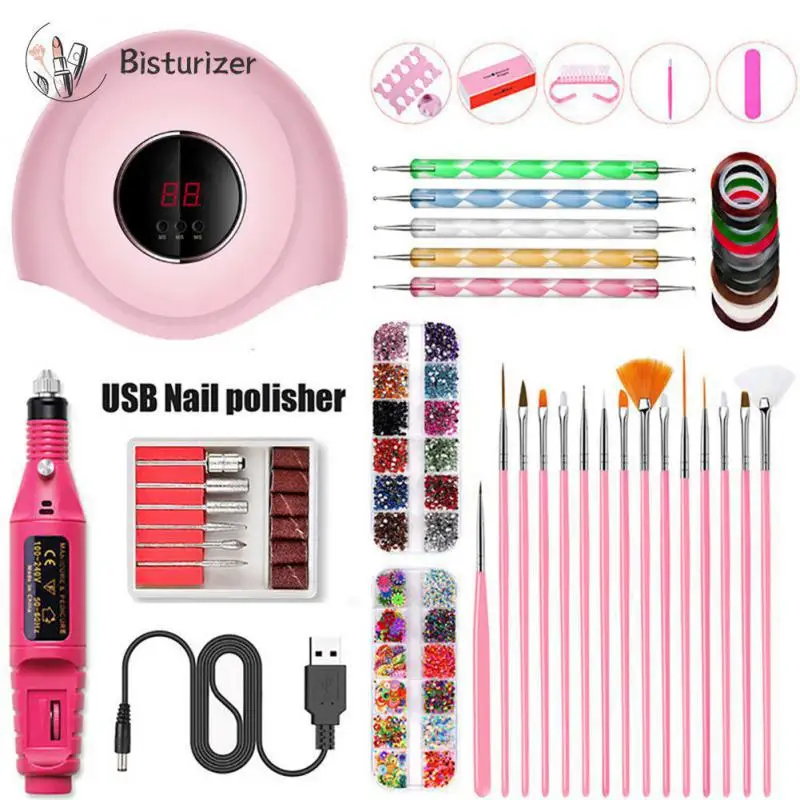 Profession Nail Set 54W UV LED Lamp Dryer With Nail Brush Kit For Manicure Tools Set Electric Nails Drill Nail Glitter Tools
Profession Nail Set 54W UV LED Lamp Dryer With Nail Brush Kit For Manicure Tools Set Electric Nails Drill Nail Glitter Tools