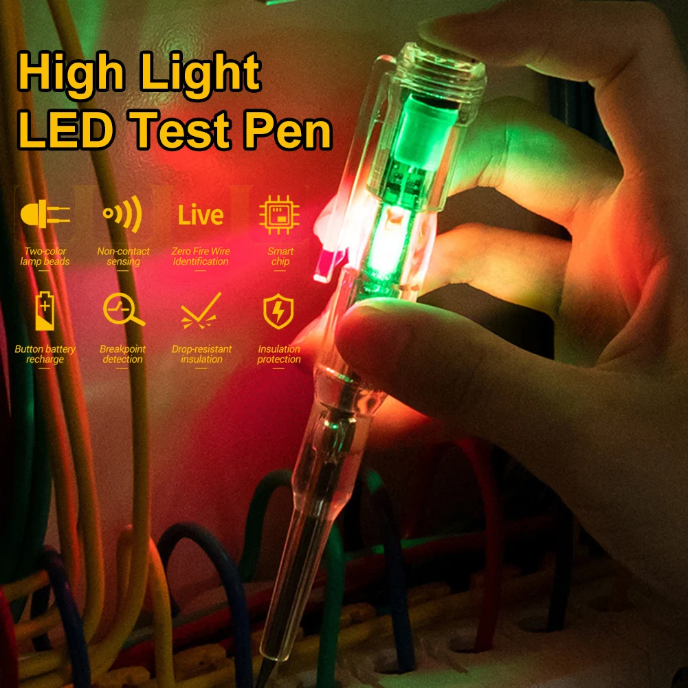 Intelligent Voltage Tester Pen Induced Electric Screwdriver Probe With Indicator Light Voltage Detector Zero Live Wire Tester
Intelligent Voltage Tester Pen Induced Electric Screwdriver Probe With Indicator Light Voltage Detector Zero Live Wire Tester