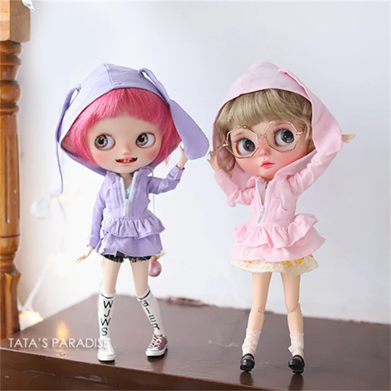New Arrival Doll Clothes For Blythe Hoodie Coat Blue Pink Doll Clothing Accessories for Boys Girls Toy Gift (Excluding dolls)
New Arrival Doll Clothes For Blythe Hoodie Coat Blue Pink Doll Clothing Accessories for Boys Girls Toy Gift (Excluding dolls)