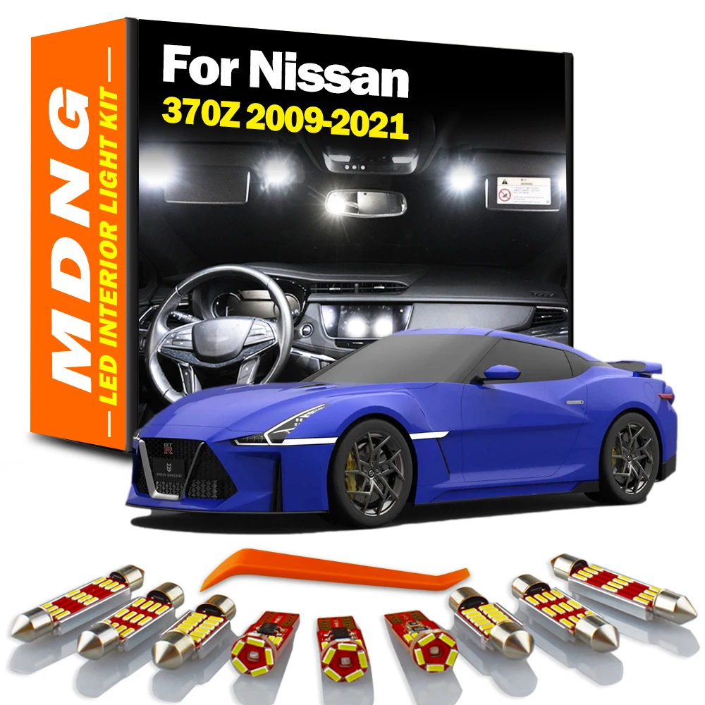 MDNG 11 шт. Canbus для Nissan 370Z 2009- 2013 2014 2015 2016 2017 2018 2019 2020 2021 автомобильные светодиодсветодиодный лампы для внутреннего освесветильник 
MDNG 11 шт. Canbus для Nissan 370Z 2009- 2013 2014 2015 2016 2017 2018 2019 2020 2021 автомобильные светодиодсветодиодный лампы для внутреннего освесветильник