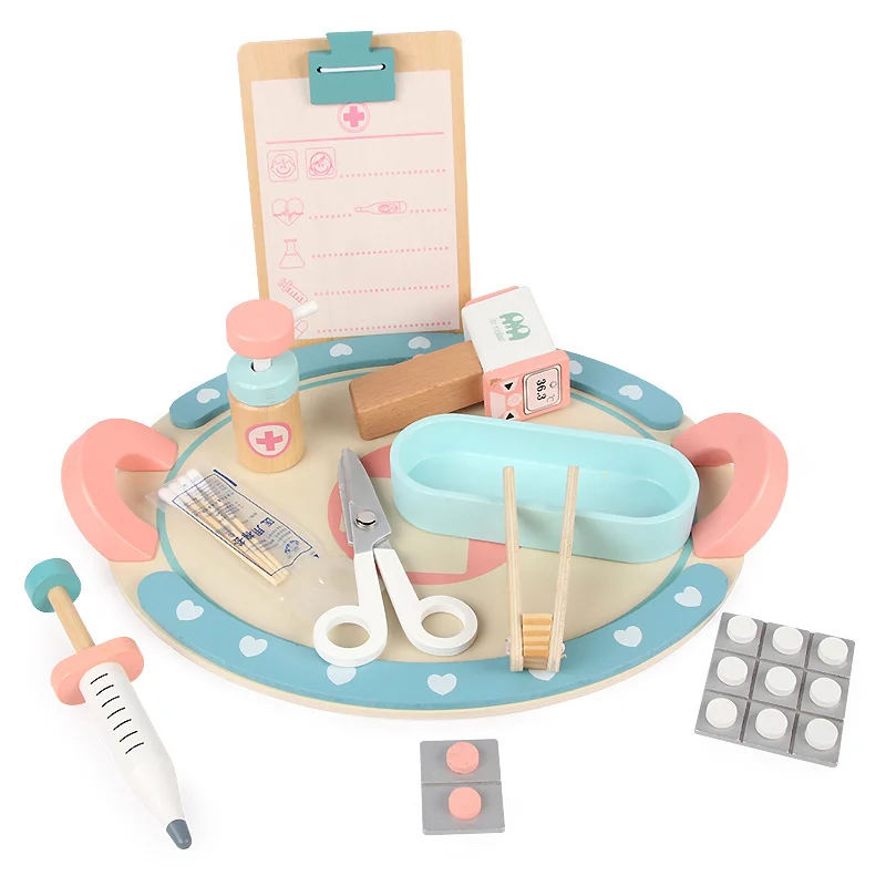 Wooden Pretend Play Doctor Nurse Educationa Toys Simulation Medicine Tool Set For Children Kids Medical Interest Development Kit
Wooden Pretend Play Doctor Nurse Educationa Toys Simulation Medicine Tool Set For Children Kids Medical Interest Development Kit