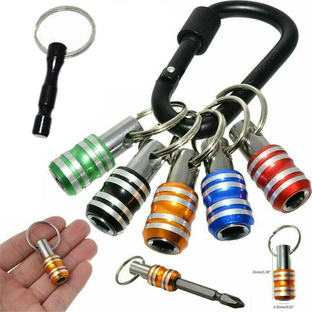 6pcs Hex Shank Screwdriver Bits Holder Aluminum Alloy Extension Bar Drill Screw Adapter Quick Release Keychain Easy Change
6pcs Hex Shank Screwdriver Bits Holder Aluminum Alloy Extension Bar Drill Screw Adapter Quick Release Keychain Easy Change