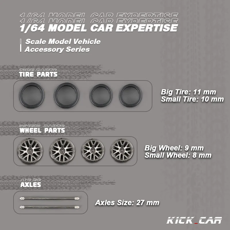 

Модель 1/64 года, колеса из АБС-пластика с резиновыми шинами, модифицированные детали, игрушечный гоночный автомобиль Tomica Hotwheels Minigt Grey, 4 шт. в комплекте