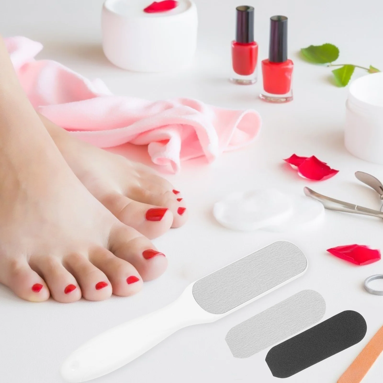 20 Pcs Portable Foot File Sandpaper Sticker Home Tools Pedicure Refill Pads Care
20 Pcs Portable Foot File Sandpaper Sticker Home Tools Pedicure Refill Pads Care