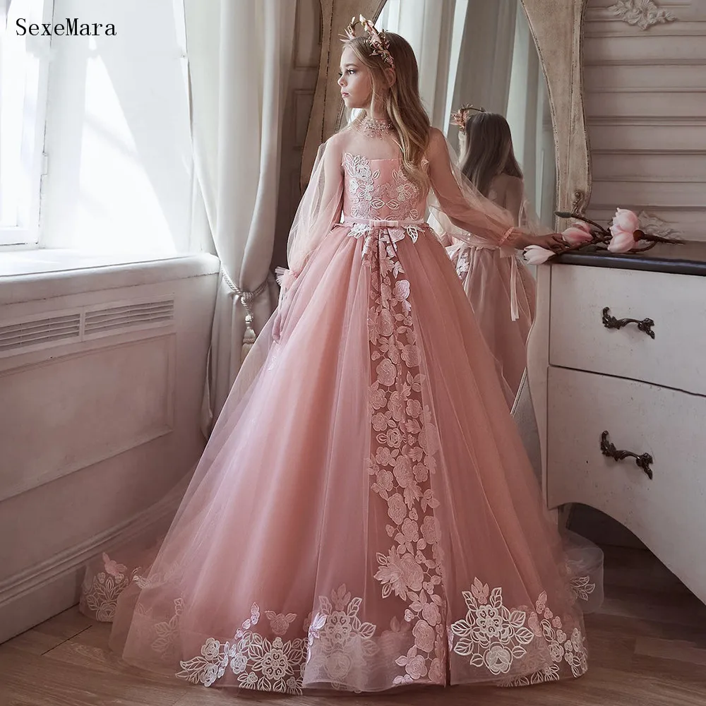Flower Girls Dresses Kids Clothing Pink Tulle Appliques Kids Teens Birthday Dress Party Prom Gown First Communion
Flower Girls Dresses Kids Clothing Pink Tulle Appliques Kids Teens Birthday Dress Party Prom Gown First Communion