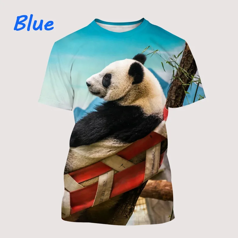 

Мужская футболка с 3D-принтом милой панды, повседневные топы, футболка для мужчин/женщин, топы с коротким рукавом с животными, Повседневная летняя футболка для мальчиков и девочек