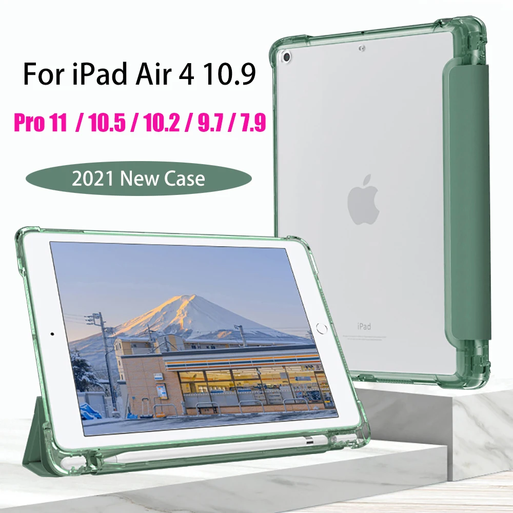 For iPad Air 4 Case 2020 10.2 case 2021 ipad Pro 11 Pencil case for iPad Mini 6 case 10.5 Air 3 2019 mini 5 Funda 9.7 2018 Cases
For iPad Air 4 Case 2020 10.2 case 2021 ipad Pro 11 Pencil case for iPad Mini 6 case 10.5 Air 3 2019 mini 5 Funda 9.7 2018 Cases