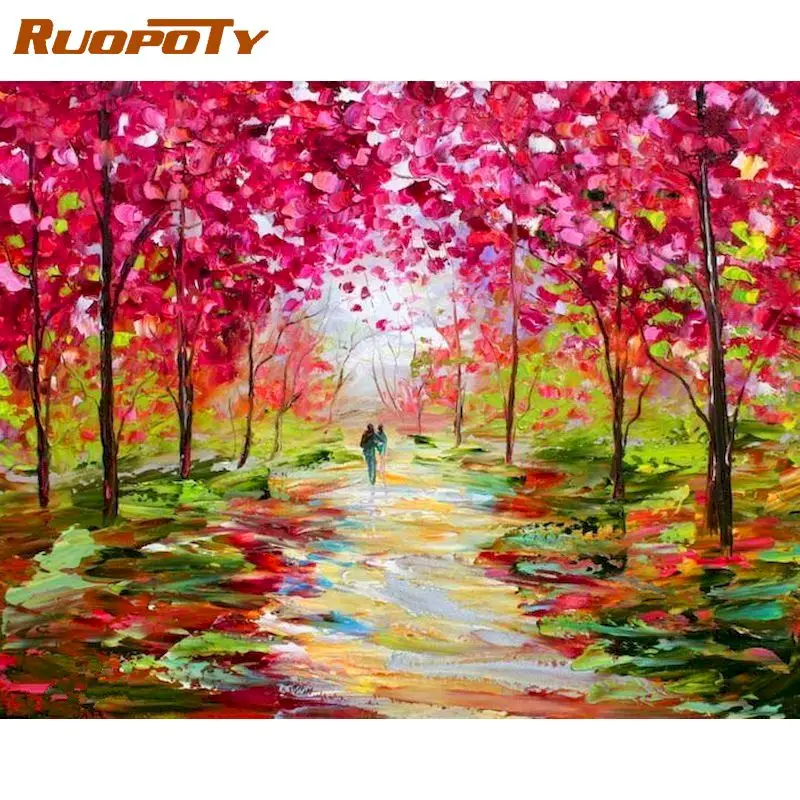 RUOPOTY DIY Oil Picture By Numbers For Adult Handmade DIY Gift 40x50cm Frame Maple Street Landscape Paint Home Decoration
RUOPOTY DIY Oil Picture By Numbers For Adult Handmade DIY Gift 40x50cm Frame Maple Street Landscape Paint Home Decoration