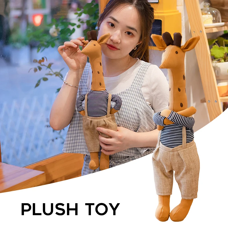 New Cute Hugging Pillow Plush Stuffed Giraffe Wearing Clothes Stuffed Cushion Collection For Kids Children
New Cute Hugging Pillow Plush Stuffed Giraffe Wearing Clothes Stuffed Cushion Collection For Kids Children