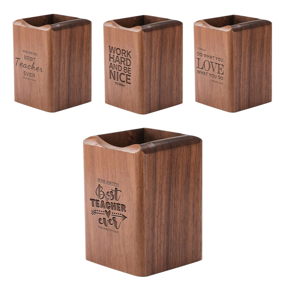 Personalized Engraved Text/Logo Walnut Wooden Pen Container Birthday/Graduation/Teacher Thanksgiving Gifts Pencil Holders
Personalized Engraved Text/Logo Walnut Wooden Pen Container Birthday/Graduation/Teacher Thanksgiving Gifts Pencil Holders
