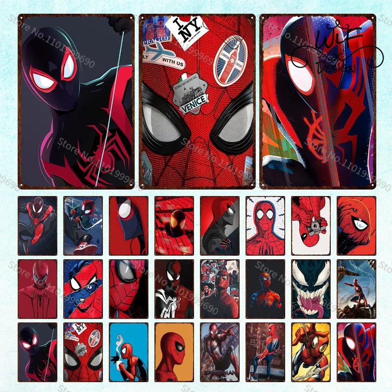 Retro Metal Plate Marvel Spiderman Poster Superhero Garage Man Cave Bar Hotel Decoration Wall Tin Painting Printing Clear Gift 
Retro Metal Plate Marvel Spiderman Poster Superhero Garage Man Cave Bar Hotel Decoration Wall Tin Painting Printing Clear Gift