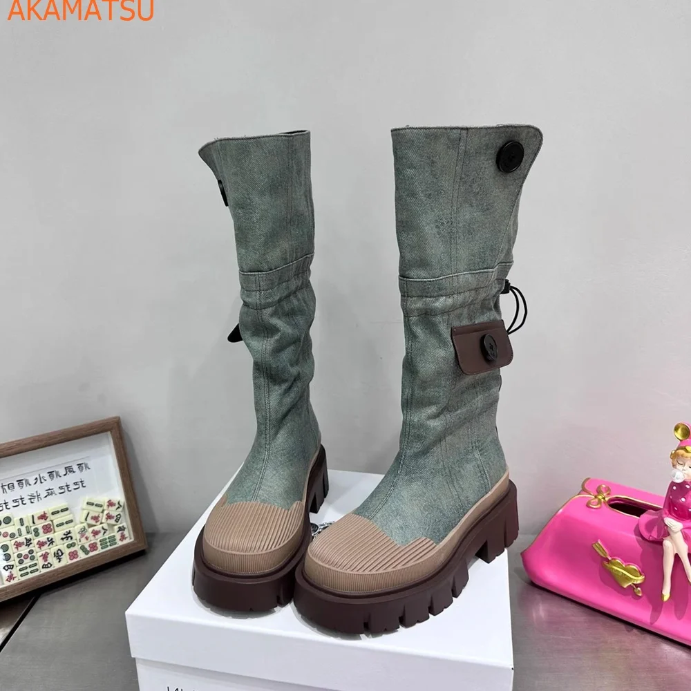 Round Toe Mixed Color Women Boots Flat With Height Increasing Lace Up Fashion Sexy Casual New Arrivals Summer Women Shoes
Round Toe Mixed Color Women Boots Flat With Height Increasing Lace Up Fashion Sexy Casual New Arrivals Summer Women Shoes