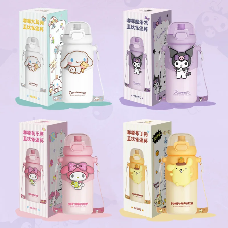 460ML Sanrios Kuromi Cinnamoroll My Melody Purin Anime Kawaii Keep Warm Straw Cup Stainless Steel Bouncing Lid Lock Thermos Cups
460ML Sanrios Kuromi Cinnamoroll My Melody Purin Anime Kawaii Keep Warm Straw Cup Stainless Steel Bouncing Lid Lock Thermos Cups
