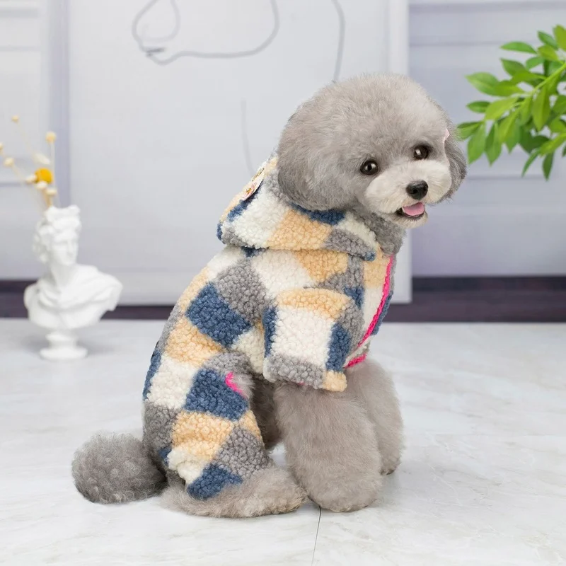 Kawaii Pet Dog Jumpsuit for Small Dogs Lovely Winter Warm Plaid Dog Down Coat Hooded French Bulldog Schnauzer Jacket Pug Costume
Kawaii Pet Dog Jumpsuit for Small Dogs Lovely Winter Warm Plaid Dog Down Coat Hooded French Bulldog Schnauzer Jacket Pug Costume
