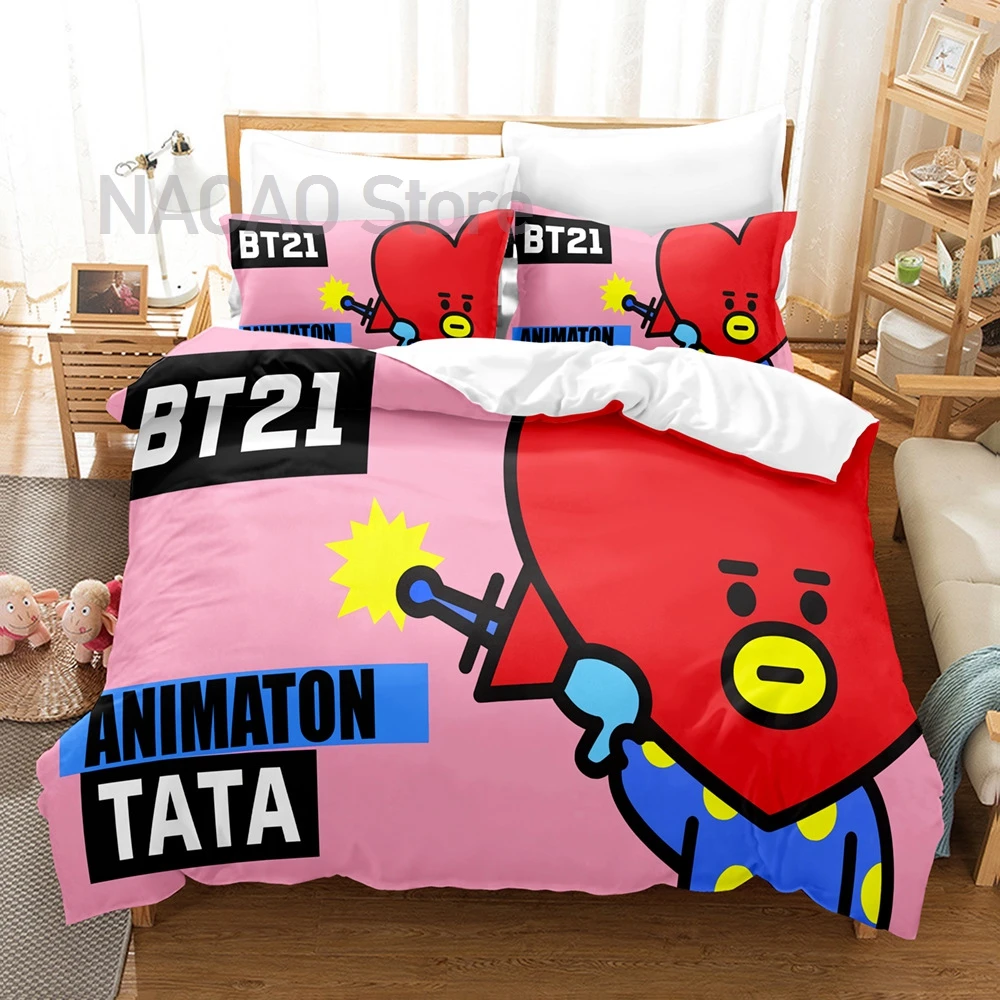 Kpop Bangtan Name BT21 Bedding Set Single Twin Full Queen King Size Bed Set Aldult Kid Bedroom Duvetcover Sets 3D Skzoo 020
Kpop Bangtan Name BT21 Bedding Set Single Twin Full Queen King Size Bed Set Aldult Kid Bedroom Duvetcover Sets 3D Skzoo 020