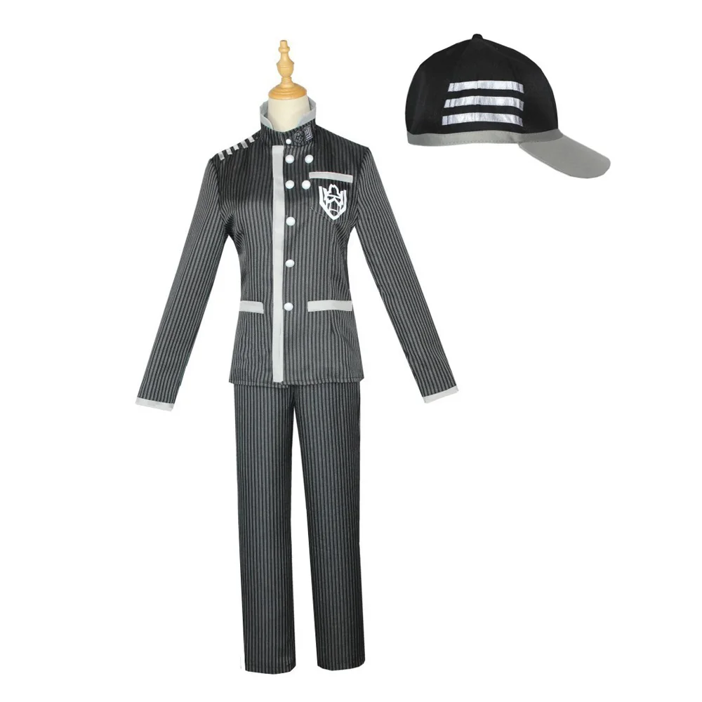 Anime Danganronpa V3 Saihara Shuichi Detective Uniform Hat Cosplay Costume Full Set Halloween Party Outfit
Anime Danganronpa V3 Saihara Shuichi Detective Uniform Hat Cosplay Costume Full Set Halloween Party Outfit