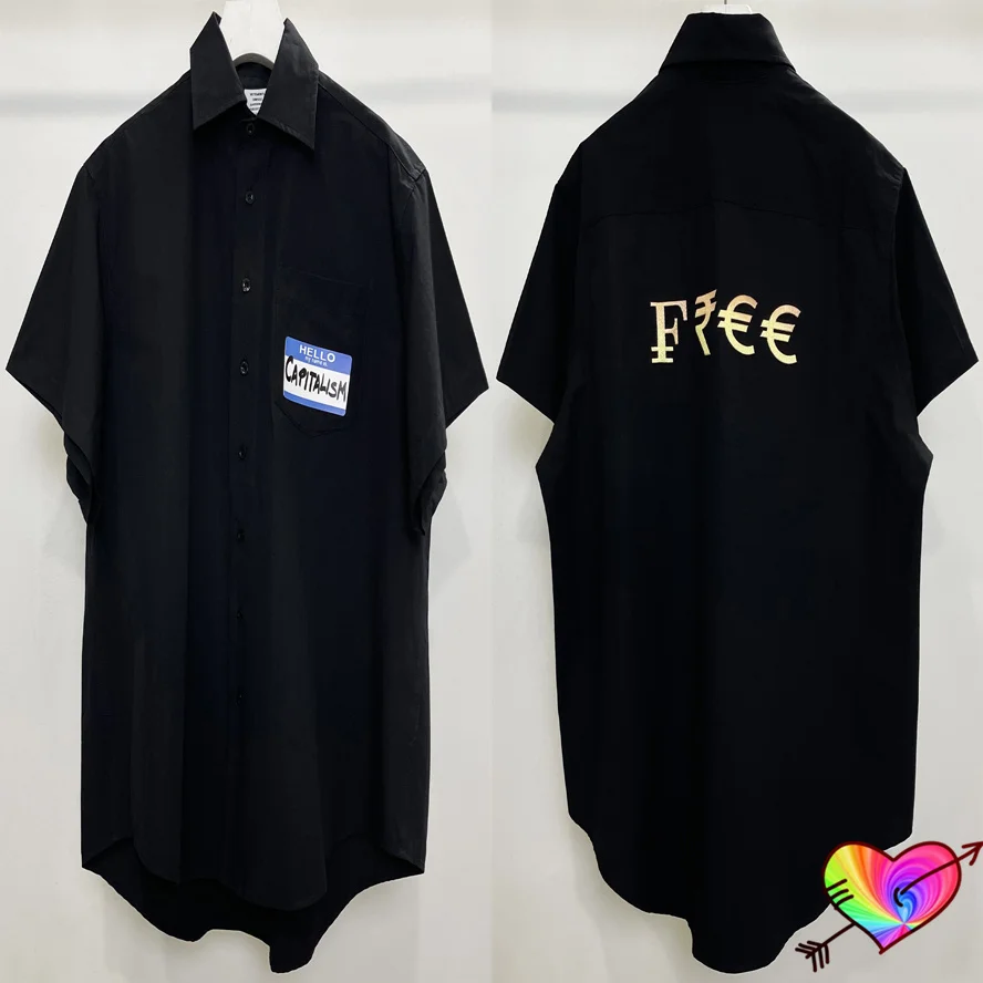 Рубашки 2023FW с коротким рукавом, свободные рубашки для мужчин и женщин, черная рубашка в стиле «капитализм», блузка в стиле оверсайз с надписью «Hello My Name Is VTM»
Рубашки 2023FW с коротким рукавом, свободные рубашки для мужчин и женщин, черная рубашка в стиле «капитализм», блузка в стиле оверсайз с надписью «Hello My Name Is VTM»
